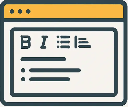 Helpdesk website wysiwyg